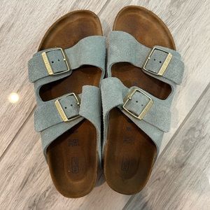 Suede Arizona Birkenstocks